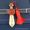 Latón Taoísta Espada de Siete Estrellas Bagua Zibei Montaña Tabú Colgante de Fantasma de Montaña Adorno de Latón para Espada Taoísta Colgante para Llavero de Coche