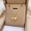 [Acero de titanio] Collar elegante para mujer, cadena de acero con microincrustaciones de cobre, color simple, elegante y elegante, cadena para clavícula.