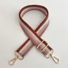Nova Bolsa Colorida com Listras em Contraste, Alça Larga Colorida, Acessórios, Bolsa com Alça de Ombro Ajustável Transversal para Mulheres, Alça Anti-gravidade