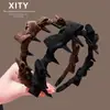 Nova Faixa de Cabeça com Laço de Tecido Estilo Coreano e Japonês para Mulheres, Acessório de Cabelo Elegante e Sofisticado para Uso Diário