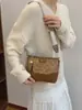 Bolso de Moda Lingge con Correa Ancha para el Hombro 2024 Nuevo Otoño e Invierno Bolso Balde Vintage Bolso de Hombro Bolso Cruzado Bolso Casual