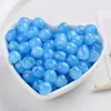 Cuentas de Agujero Grande Resina de Sirena Cuentas Redondas Cuentas Sueltas Coloridas DIY Tejido Cadena de Cuentas Tejido a Mano Accesorios para Trajes de Baño Accesorios de Ropa