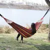 Hamaca de Lona Anti-Vuelco para Exteriores con Varillas de Madera Curvas, Hamaca Pato, Hamaca Columpio para Dormitorio, Hamaca Doble Engrosada al por Mayor