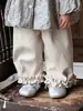 [Personalizado] Chaleco elegante de forro polar con estampado floral, nueva capa base de invierno y pantalones de pierna ancha - un conjunto de ropa para niñas