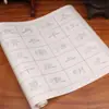 Livro de Caligrafia em Papel de Arroz Meio Cozido para Iniciantes: Rio da Primavera, Flores e Noite de Luar Caracteres Grandes, Escrita com Pincel, Rolo Longo, Prática de Contorno e Letras Vermelhas