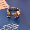 Anel de Cachorro de Mola Engraçado Fofo Moda Feminina Personalidade Anel de Alto Padrão Design de Nicho Vento Frio Anel de Dedo de Comida Tendência