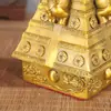 Venta al por mayor del fabricante Elefante de la Fortuna de Latón Prosperidad Cobre Cuatro Elefantes Generación de Riqueza Elefante de Cobre Auspicioso Pequeña Torre de la Fortuna
