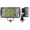 Reflector Luminoso de Tres Caras de 6 Perlas para Faro de Motocicleta Foco de Alta Luminosidad Multimodo Blanco Amarillo Azul Rojo Intermitente