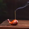 Talla de Sándalo Verde Ballena Linda Quemador de Incienso de Flujo Inverso Dormitorio Hogar Creativo Adorno de Quemador de Incienso de Sándalo Mascota de Té Estética