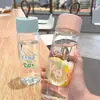Taza de té portátil pequeña y sencilla de verano para mujer, de cristal de alta calidad, bonita taza de agua de verano para estudiantes.