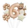 Nuevo Globo de Película de Aluminio de Pastel Mágico de Oso Set Número 32 pulgadas Garra de Oso Fiesta de Cumpleaños Infantil Accesorios para Fotos