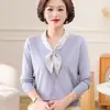 Suéteres Gruesos de Otoño e Invierno para Madres, Tops Tejidos para Mujeres de Mediana Edad, Suéteres Elegantes para Mujer, Ropa para Suegra