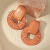Pendientes Redondos Geométricos Bohemios para Mujer de Gama Alta Exagerados Atmosféricos de Madera Pendientes Artísticos Vintage de Madera