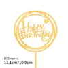 Cartão de decoração de bolo redondo Phantom card cartão de bolo decoração de cena de bolo plug-in Cartão redondo europeu HB feliz aniversário