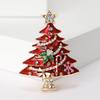 Novo europeu e americano broche de árvore de Natal moda strass liga esmalte gota de óleo corpete all-match acessórios de vestuário pin