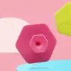 Cepillo Hexagonal de Silicona para Limpieza Facial, Cepillo Facial de Masaje Portátil para Limpieza de Poros, Cepillo Limpiador de Silicona de Cerdas Suaves para Eliminación de Puntos Negros