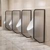 Deflector de urinario para baño de hombres, de acero inoxidable, vidrio templado esmerilado, inodoro de hotel, bloque montado en la pared