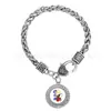 Aliexpress Más Vendido Colgante de Aleación Delta Sigma Theta Sigma Equipo Pulsera Retorcida Bsk