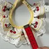 Babetes para animais de estimação transfronteiriços, babetes para gatos, acessórios para cães com laço de renda amarela, atacado de fabricante de lenços