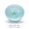 Cor celadon peixe pequeno xícara de chá xícara de chá kung fu conjunto de chá xícara de chá tigela de chá fábrica atacado