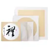 Papel Tarjeta Xuan Caligrafía Plus Papel Espejo Semi-maduro Semi-cocido Pintura de Acuarela Gongbi Pintura China Pigmentos para Colorear Lente