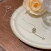 Joyería Transfronteriza Europea y Americana Moda y Exquisito Colgante Nicho Cadena Clavicular No Descolorante Oro de 18K Acero Titanio Accesorios de Collar para Mujer