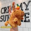 Celebridad de Internet Capibara Moviendo la Cola Peluche Muñeco Llavero Colgante Dibujo Animado Pequeño Regalo Capibara Adorno Accesorios