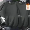 Sudadera de cuello redondo de peso pesado 380g, nuevo producto de invierno, corte holgado, forrada de felpa, de manga larga, jersey, camiseta base casual y versátil