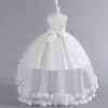 Vestido de Princesa Sem Mangas com Tutu para Meninas Amazon Europeu e Americano Vestido para Florista Casamento Apresentação de Palco Tutu de Tule