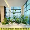 Planta Verde Simulada Paisagismo Corredor Vitrine Decoração Biônica Arranjo Plantas Artificiais Tropicais Paisagismo Interno Árvore de Banana do Viajante Paisagismo