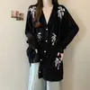 Tops Bordados con Lentejuelas y Textura Talla Grande de Manga Larga para Mujer Otoño Temprano 2025 Nuevo Cardigan Chaqueta de Moda con Aspecto Adelgazante