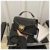 Bolsa Feminina 2024 Novo Estilo Coreano Simples Moda Bolsa Transversal Estilosa Casual Bolsa de Ombro Tendência Corrente Pequena Quadrada