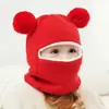 Gorro de Bebé Invierno Lindo Súper Lindo Rojo Año Nuevo Gorro Tejido Infantil Protección para Orejas Cálida Versátil Gorro de Lana
