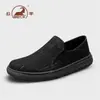 Zapatos de Piel Genuina para Hombre Gongyang 2026 Nuevo Modelo Zapatos Casuales de Negocios de Piel Genuina Mocasines para Hombre Suela Suave Negra Zapatos para Hombre