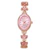 Comercio exterior nuevo reloj de pulsera de lujo con diamantes de imitación de cuerpo completo para mujer, esfera redonda de tamaño pequeño, moda y temperamento, incrustado con diamantes de colores, reloj de pulsera pequeño tipo brazalete