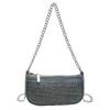 Bolso Pequeño Brillante de Mezclilla para Mujer 2024 Nuevo Moda Casual Bolso Cruzado Diseño de Nicho Bolso de Hombro para Viajar