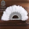 Abanico de plumas americano ceremonia de boda símbolo de amor hecho a mano pluma de avestruz novia novio boda abanico hecho a mano