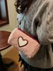 Bolsa Feminina Outono e Inverno 2024 Nova Bolsa Boston Almofada de Luxo Bolsa Saco de Pelúcia Ombro Único Transversal Bolsa para Celular