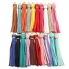 Mismo Color Piel Sintética Calidad Borla Llavero Moda Bolso DIY Colgante Teléfono Móvil Accesorios Colgantes Gran Cantidad Preferencial