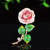 Broche de Rosa com Esmalte Gota Glaceada, Broche Vintage Exquisito e Elegante, Acessório Moderno e Versátil para Ternos e Vestidos