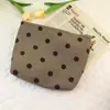 Bolsa Cosmética Transparente Pequeña de Lunares Coreana, Monedero Portátil Diario, Neceser, Logo Personalizable