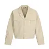 Chaqueta de Mezclilla Retro de Trabajo para Hombres y Mujeres 2025 Nuevo Otoño Americana de Gama Alta Versátil Atractiva Chaqueta con Solapas