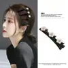 Pinza para Trenzar el Cabello de Princesa Perezosa para Mujeres, Pinza Lateral de Doble Capa para Flequillo y Cabello Fino, Pinza de Pato