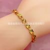 Nueva Pulsera de Moda Ensalada Cobre Amarillo Rojo Internet Chapada en Oro Combinable para Mujer Joyería Trébol de Cuatro Hojas Cadena Suministro Directo de Fábrica