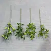Hojas de gardenia artificiales, plantas verdes de madera de caballo, ramas de plantas verdes artificiales, ramas de árbol, productos terminados para decoración de bodas y arreglos florales