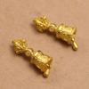 Ouro antigo Ouro 18K material para joias diy Maçaneta mágica Sino Maçaneta de diamante Contas de Buda pulseira pulseira Estrela Lua Bodhi acessórios