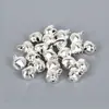 Pulseira de Tornozeleira Tecida à Mão com Sino de Ferro Pingente de Sino Pequeno Acessórios de Joias DIY 6mm 300 Peças/Pacote