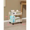 Prateleira de Armazenamento para Mesa de Escritório Balcão de Escritório Organizador de Arquivos Multifuncional Suporte para Livros Camada Múltipla Suporte para Armazenamento de Copos de Água Lanches