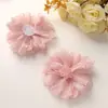 Primavera e Verão Suave Estilo Coreano Chiffon Branco Fio Leve Flor DIY Cordão para Prender Cabelo Adorno de Cabeça Corsage Fantasia Acessórios de Flor
