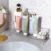 Novo Rack de Armazenamento em Aço Inoxidável 304 Estilo Ins, Organizador de Cosméticos, Rack de Armazenamento para Banheiro de Luxo Leve